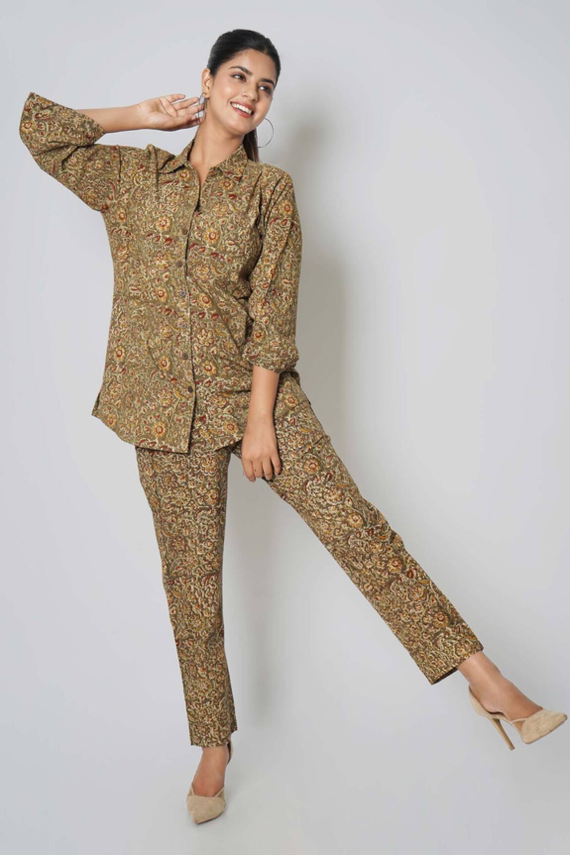 Kameez Breezy Morning Printed Pant Set