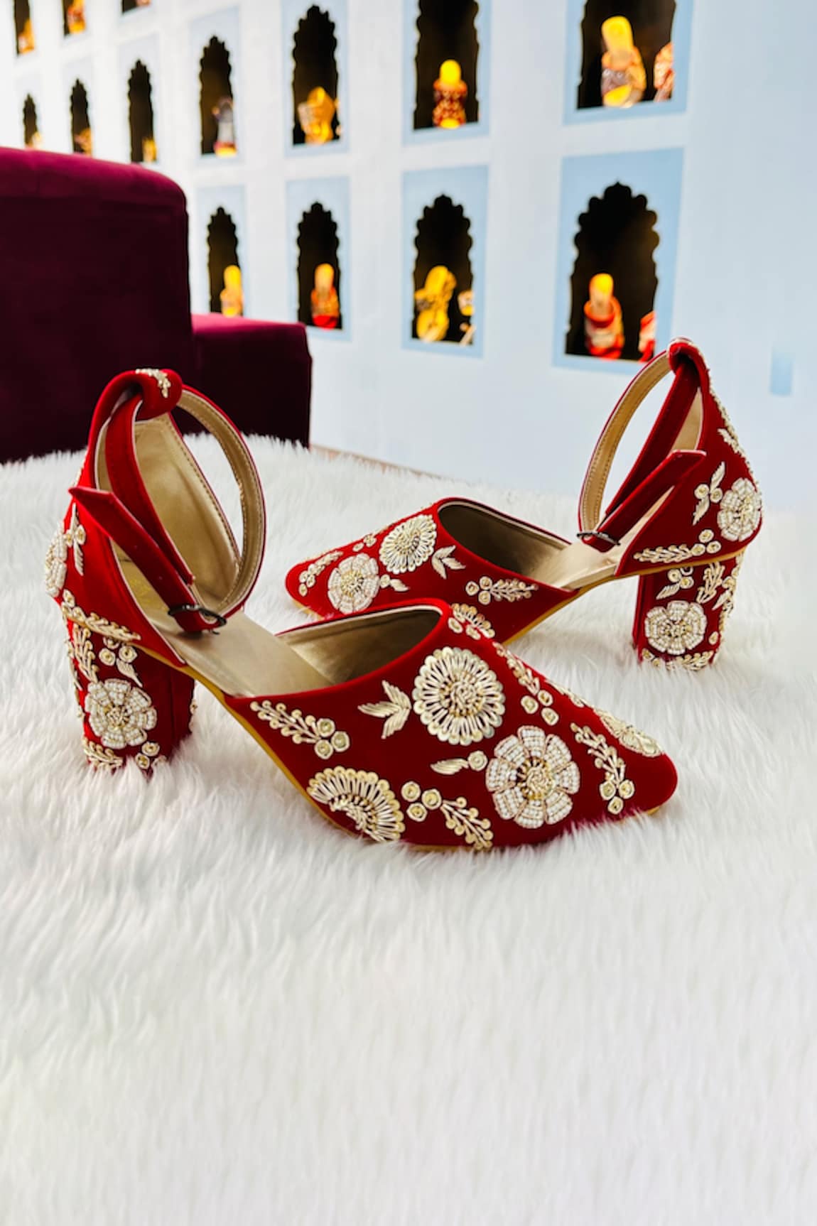 Rajasthani Stuff Raashi Embroidered Mules