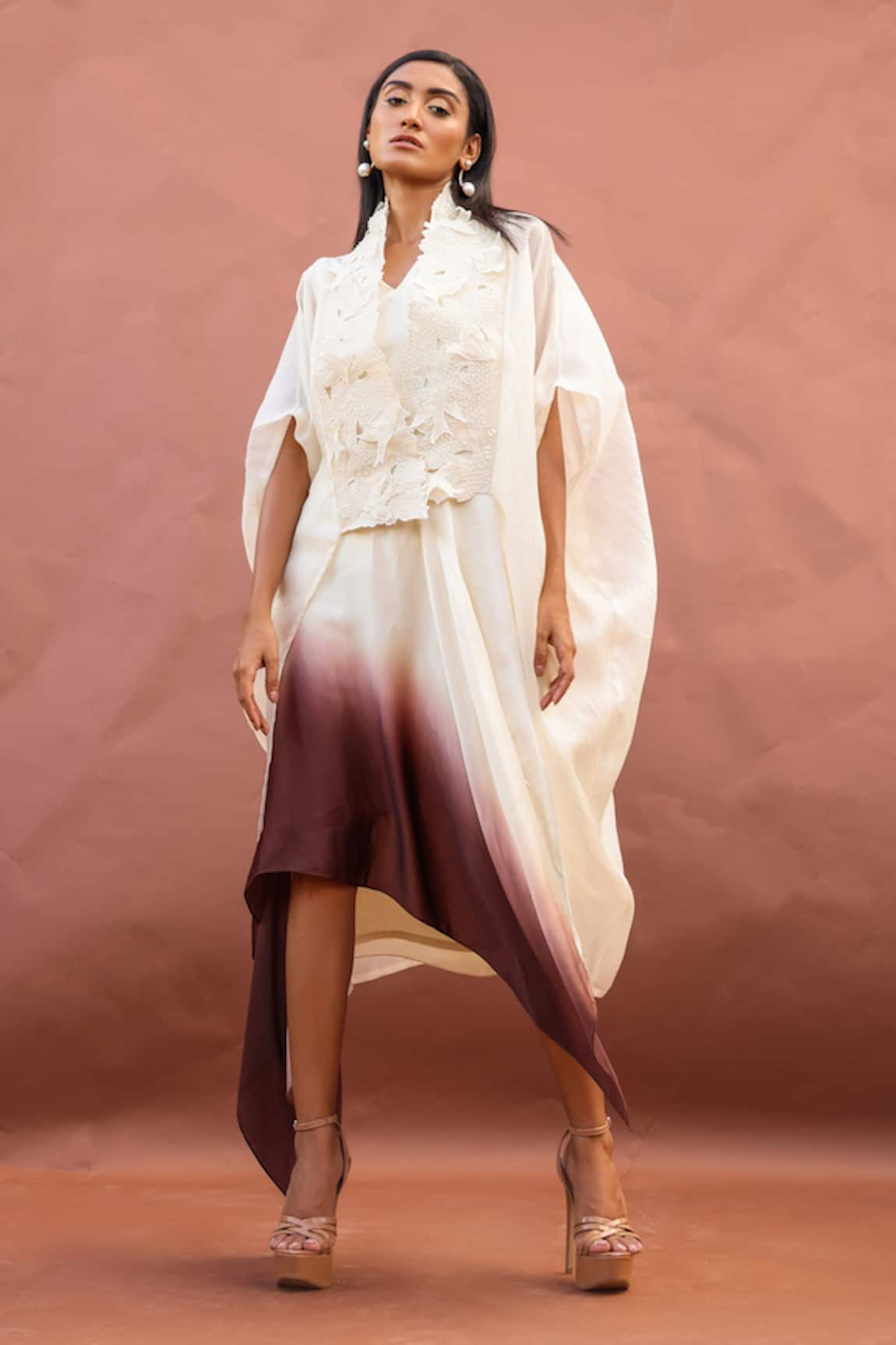 Richa Khemka Forsea Kaftan & Ombre Dress Set