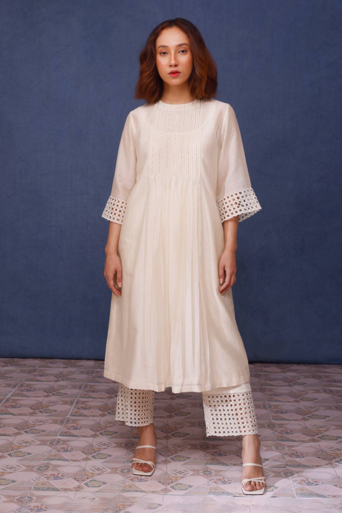 Chokhi Chorri Mahsa Mosaic Cutwork Kurta With Pant 