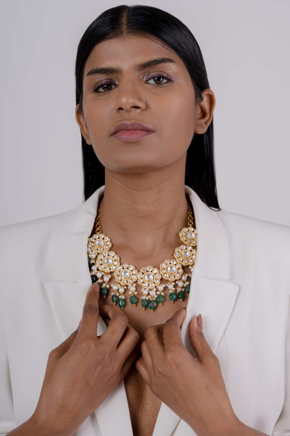 Osvag India Polki Embellished Necklace 