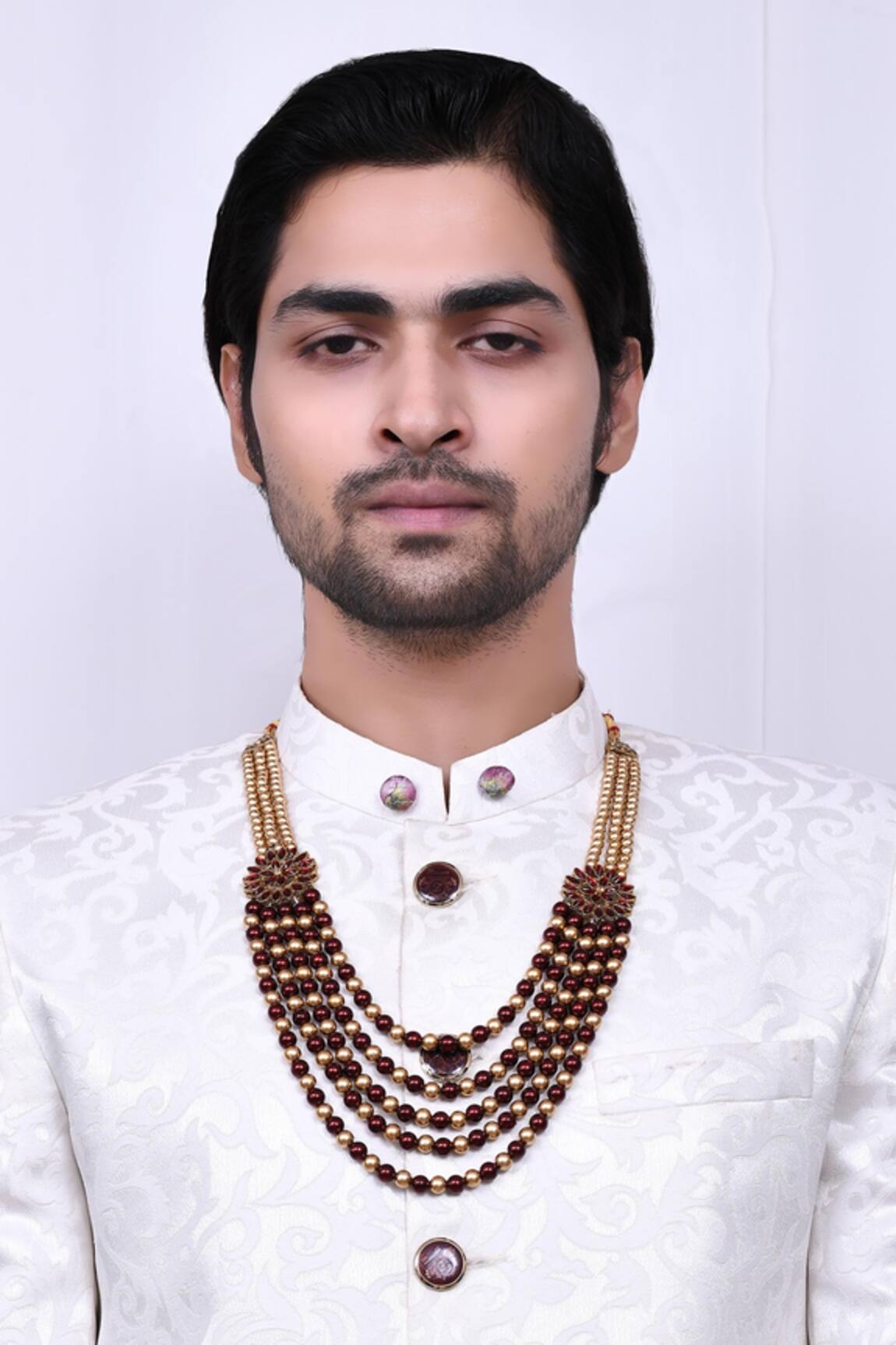 Nazaakat by Samara Singh Floral Embellished Motif Mala