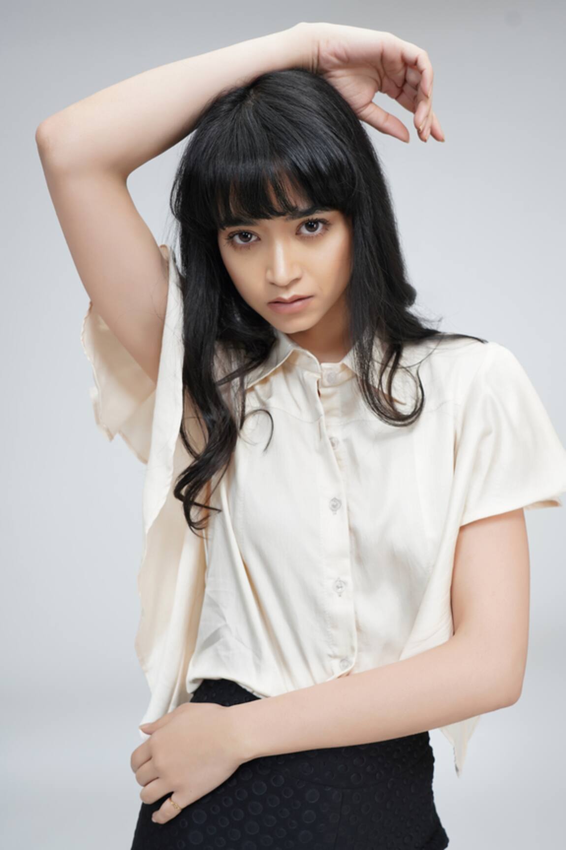 Shruti S Circular Sleeve Shirt