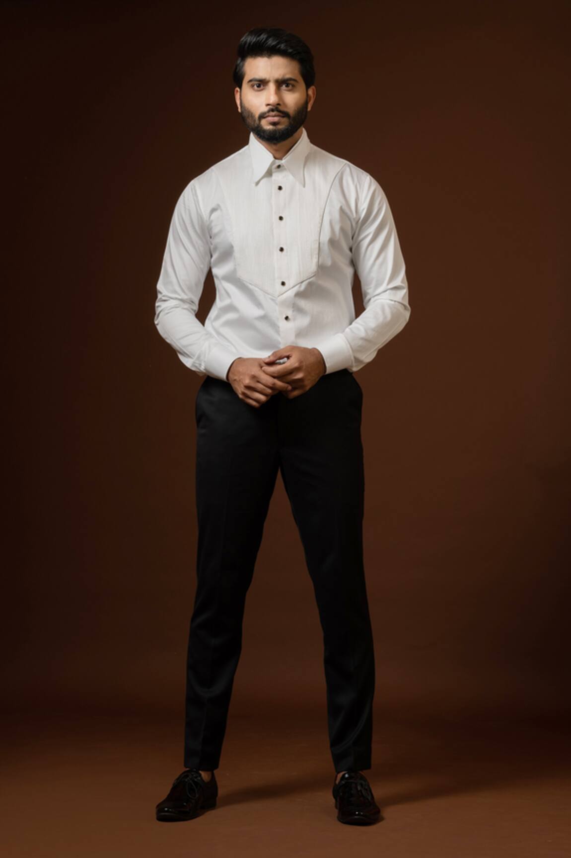 Paarsh Pintuck Yoke Shirt 