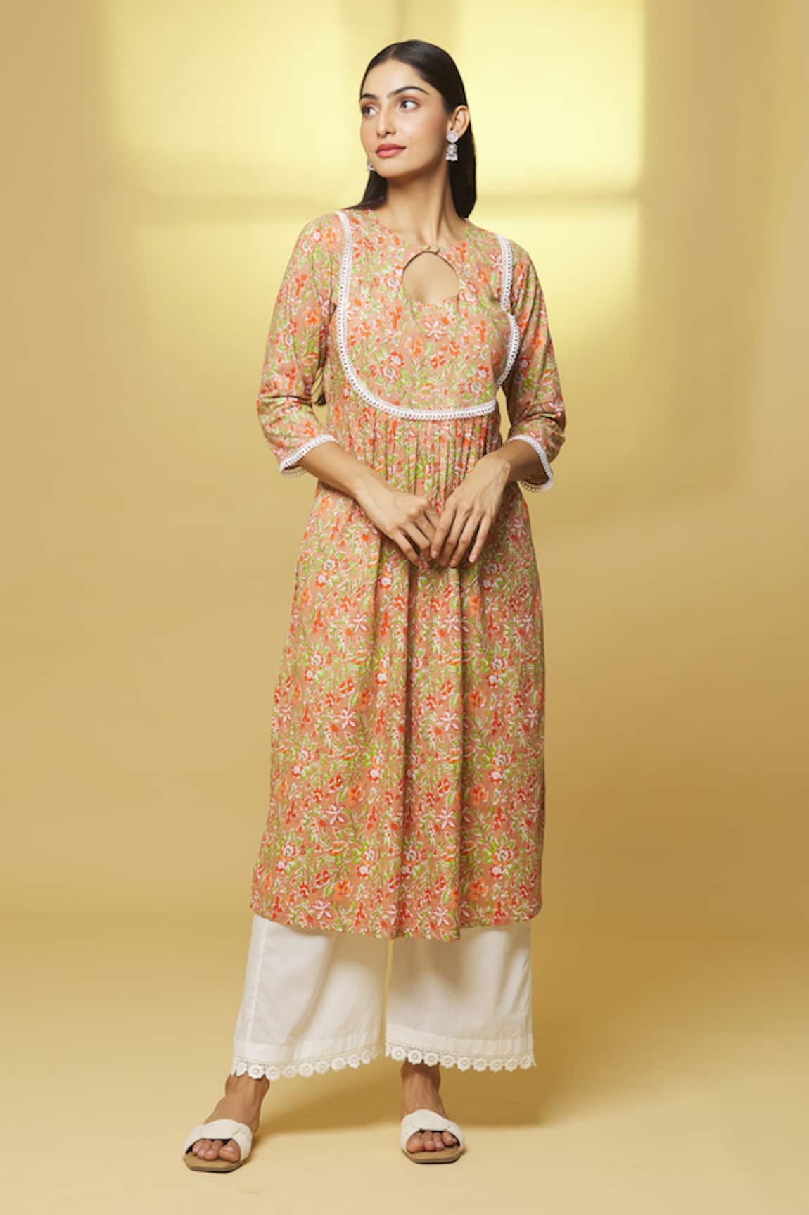 Kalakaari By Sagarika Straight Printed Kurta & Pant Set