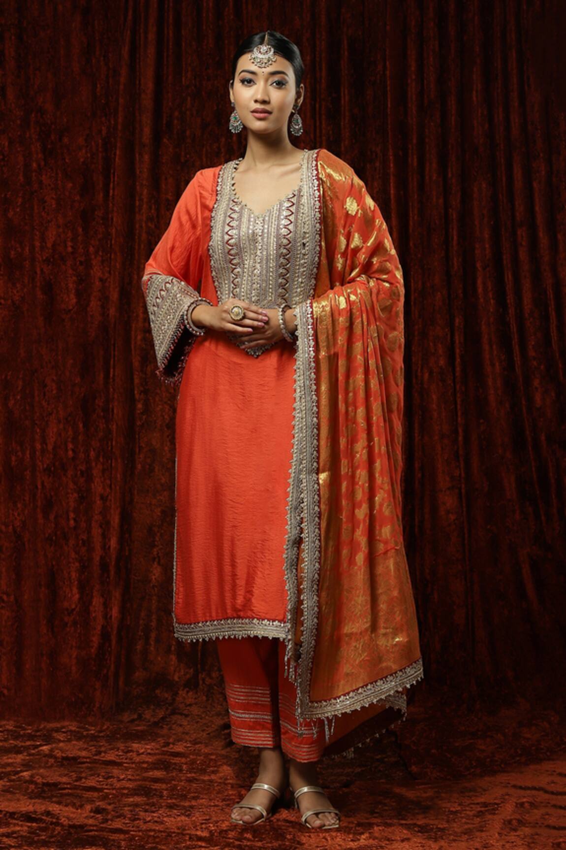 Shikhar Sharma Embroidered Kurta Pant Set