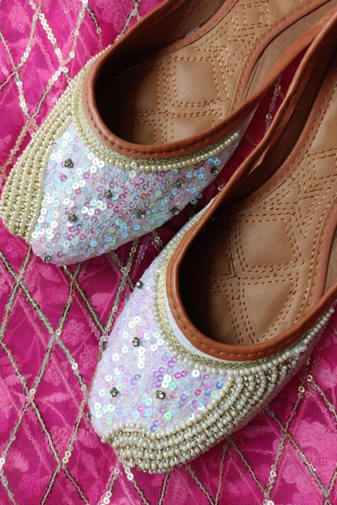 Naintara Bajaj Sequin Embroidered Juttis