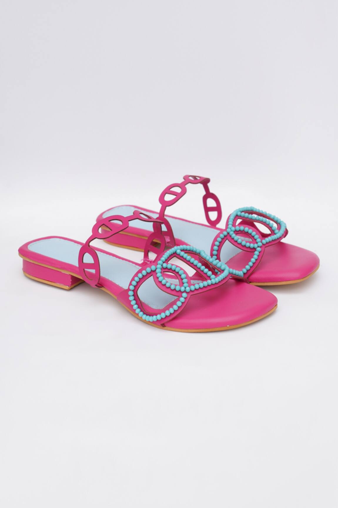 Sole House Cutout Embroidered Heels