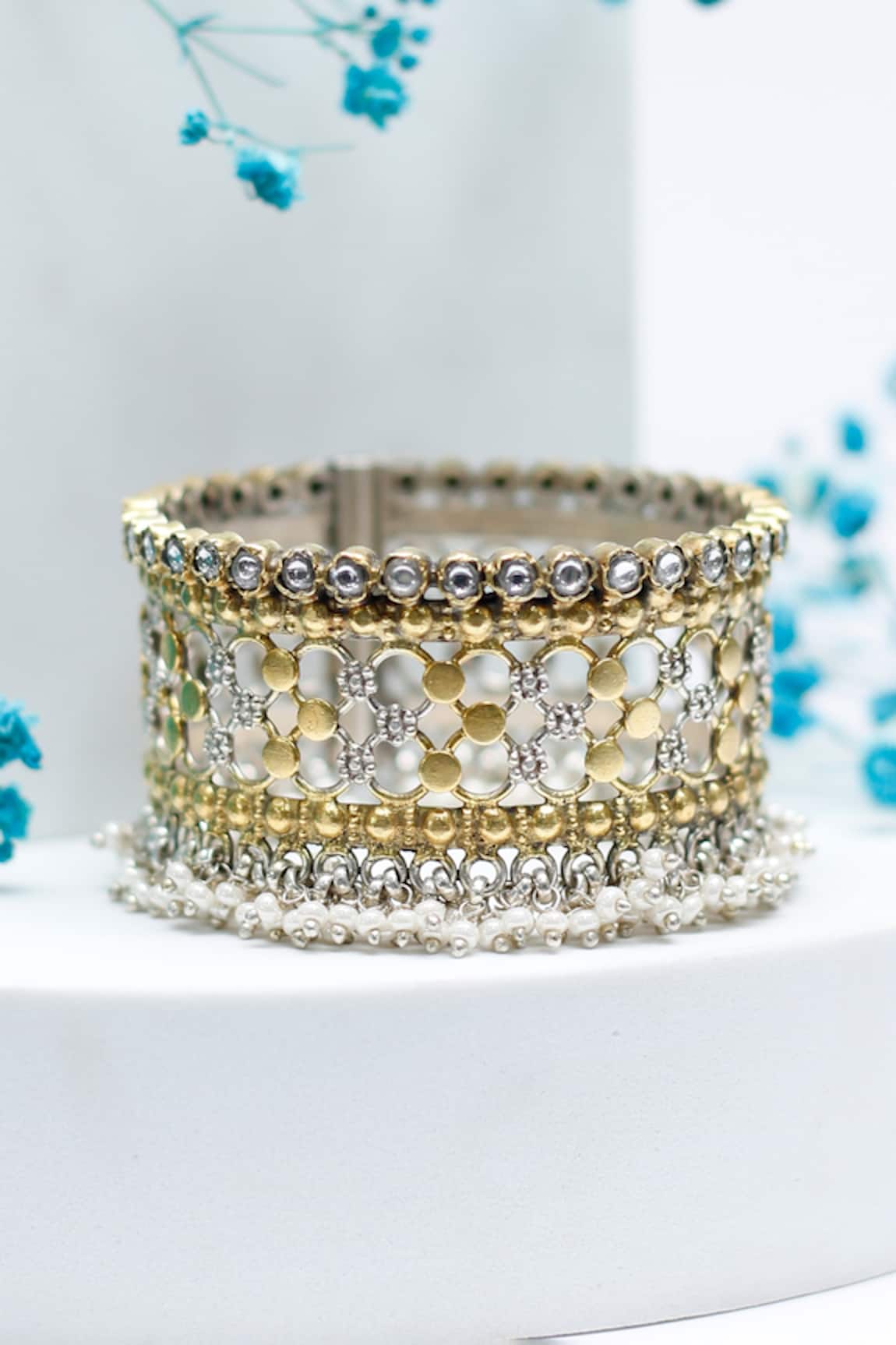 Sangeeta Boochra Nazmin Pearl Embellished Bracelet