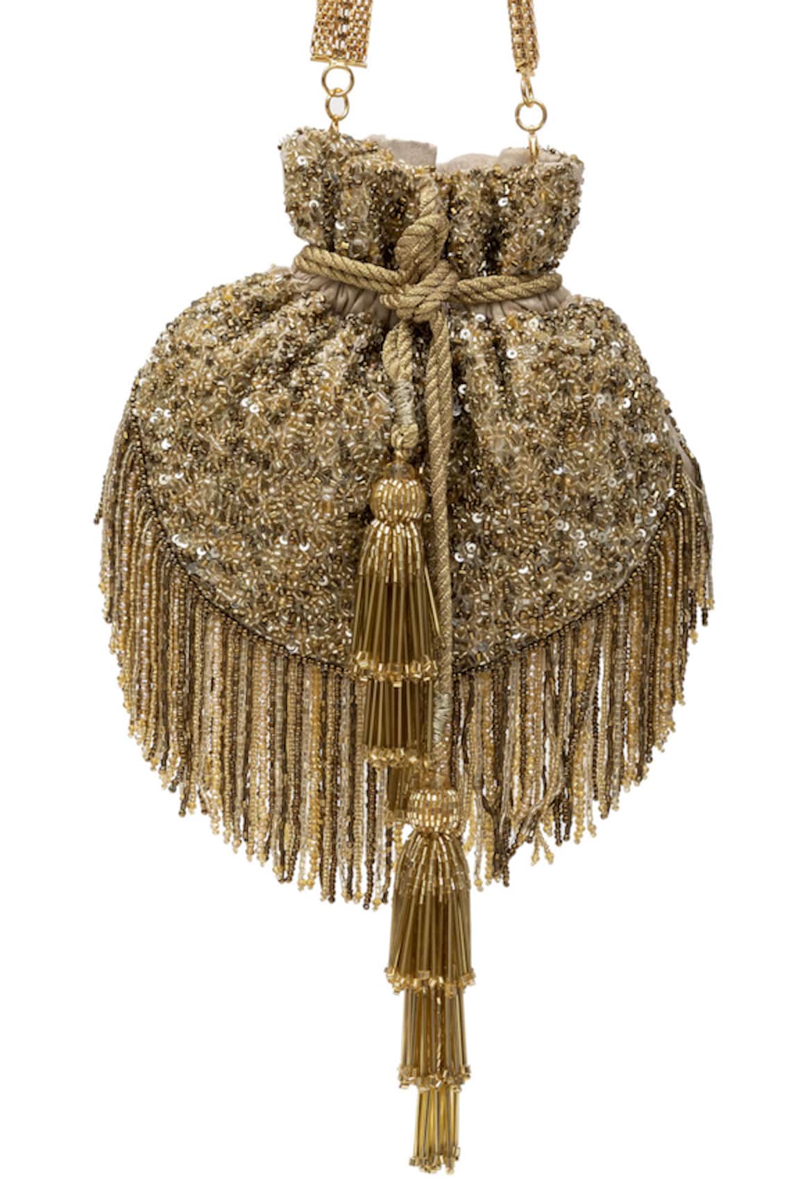 SG Collection By Sonia Gulrajani Chandellier Embroidered Potli