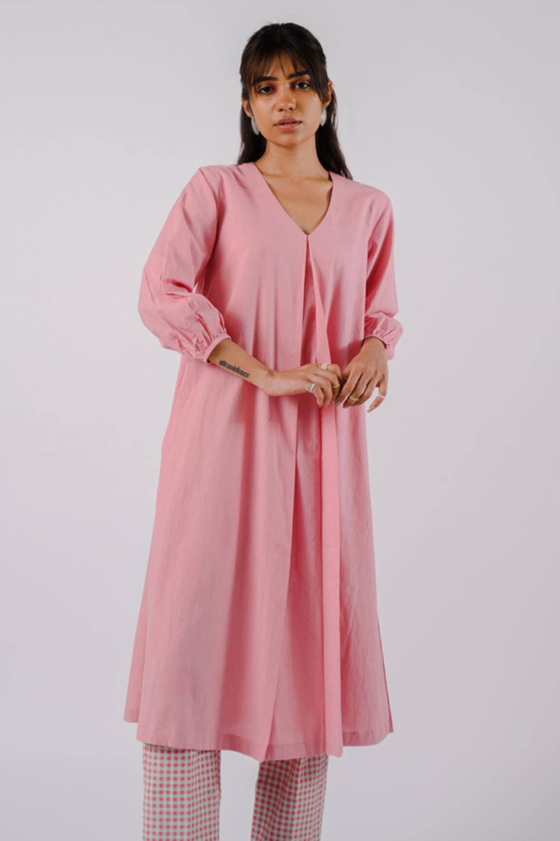 Tussah By Siddhi Shah Box Pleat Kurta