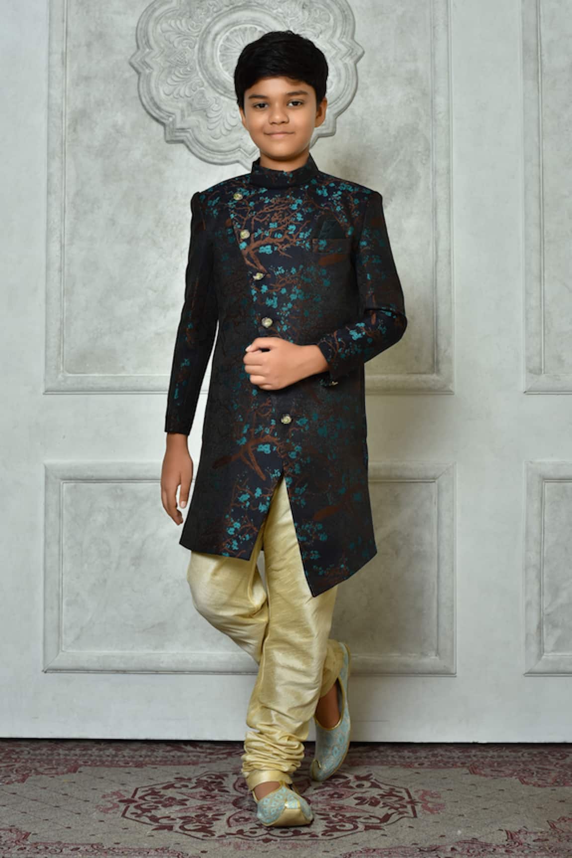 Arihant Rai Sinha Overlap Sherwani & Churidar Set 