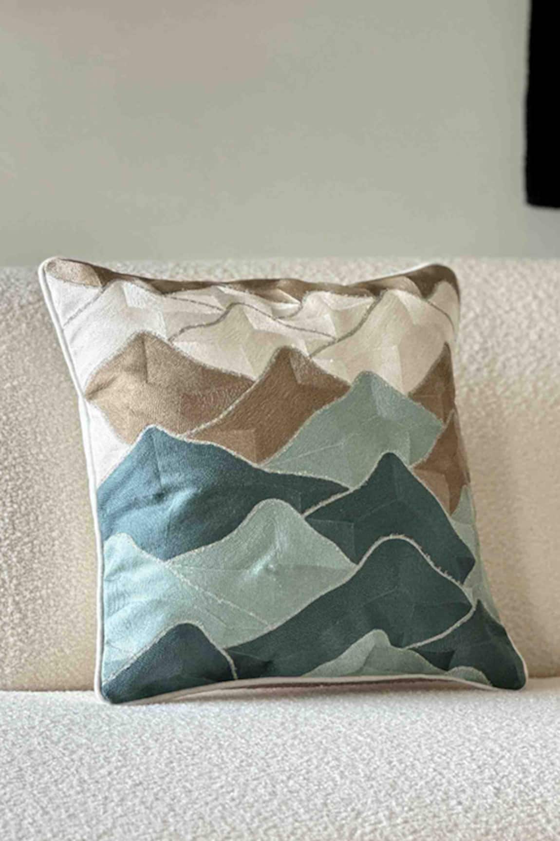 Mason Home Geometric Embroidered Cushion Cover