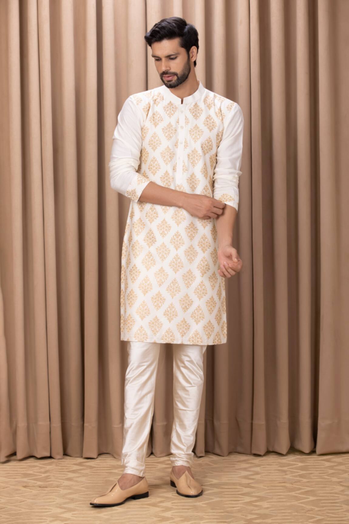 Ankit V Kapoor Haider Embroidered Kurta Set