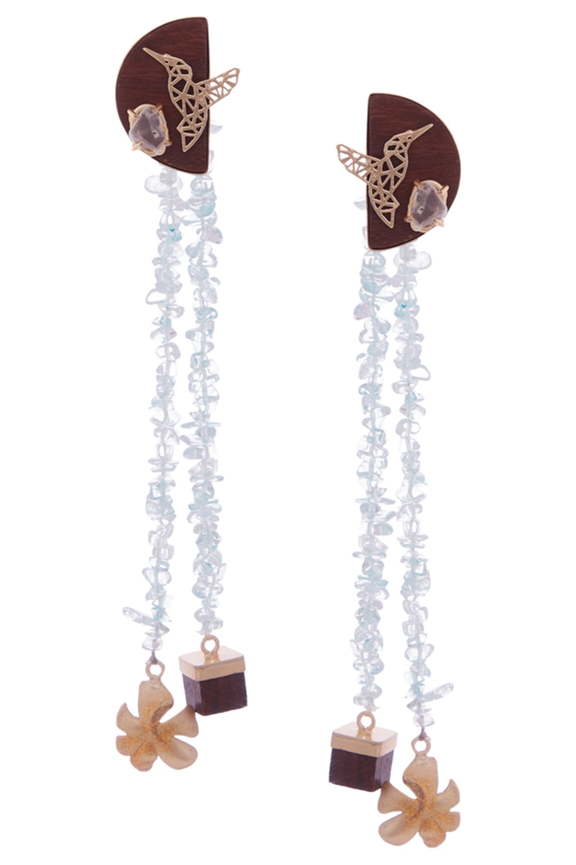 Madiha Jaipur Stone Long Earrings