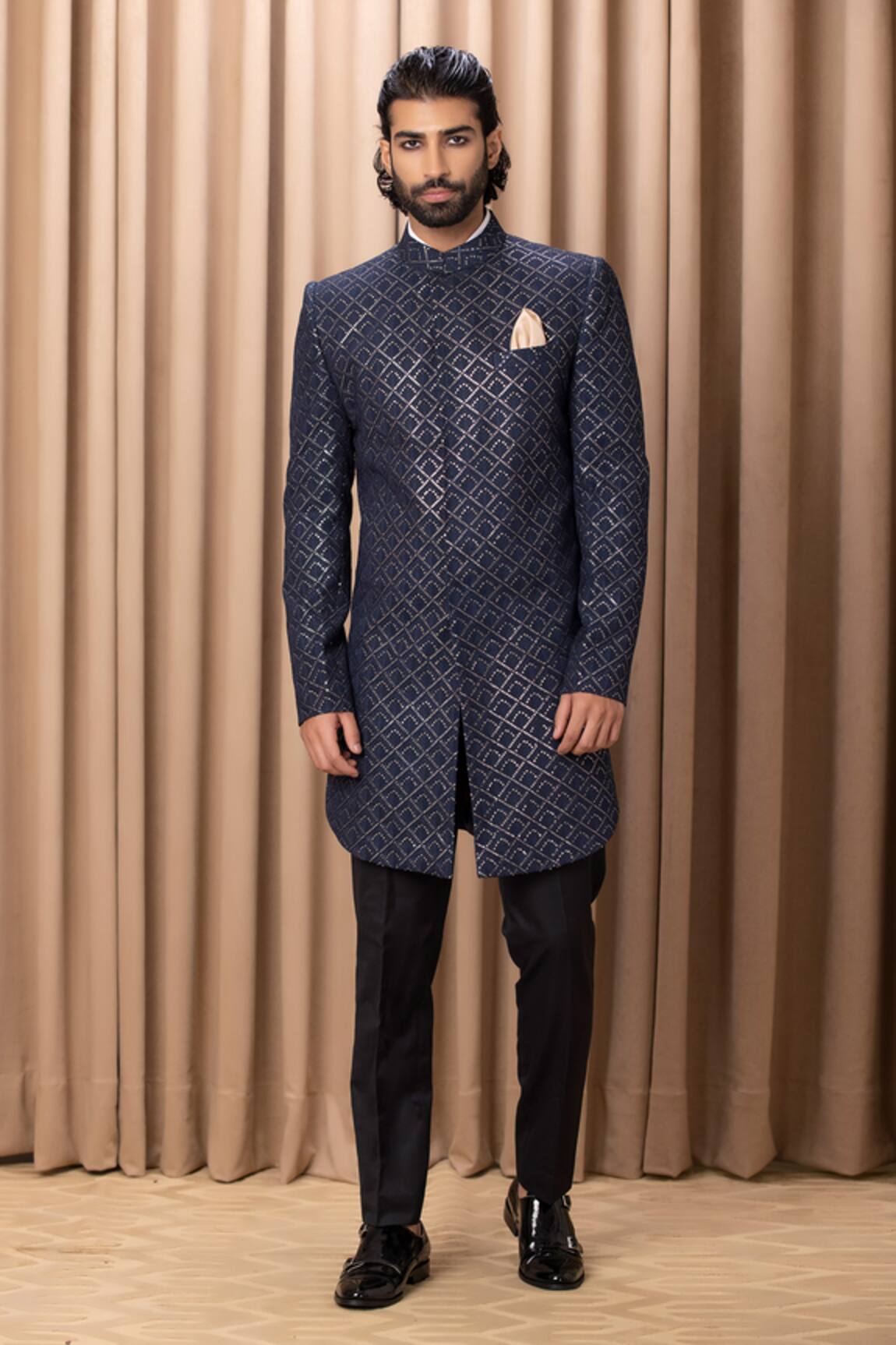 Ankit V Kapoor Ranjha Embroidered Jacket Kurta With Trouser Set