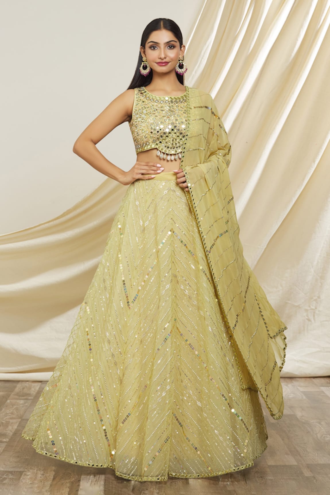 Yoshita Couture Abrina Embroidered Lehenga Set