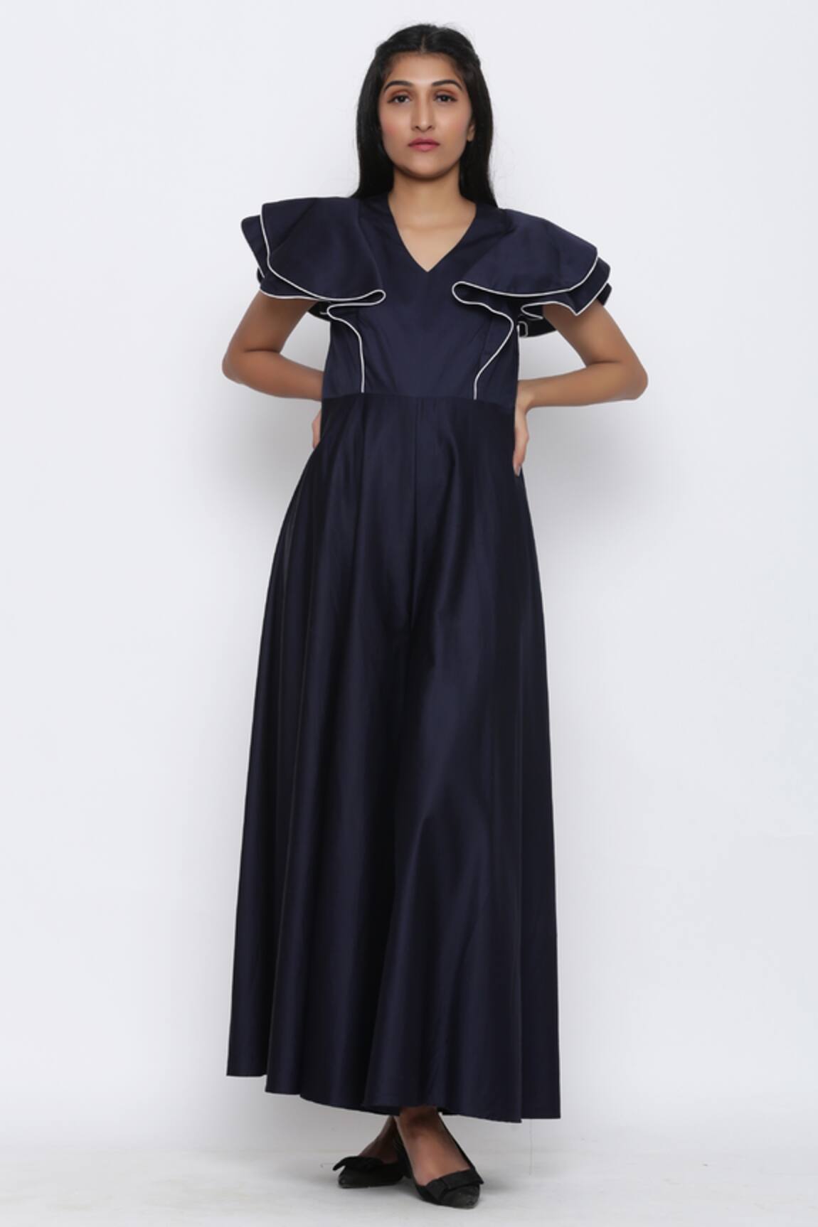 Escape By Aishwarya Cotton Satin Jumpsuit 