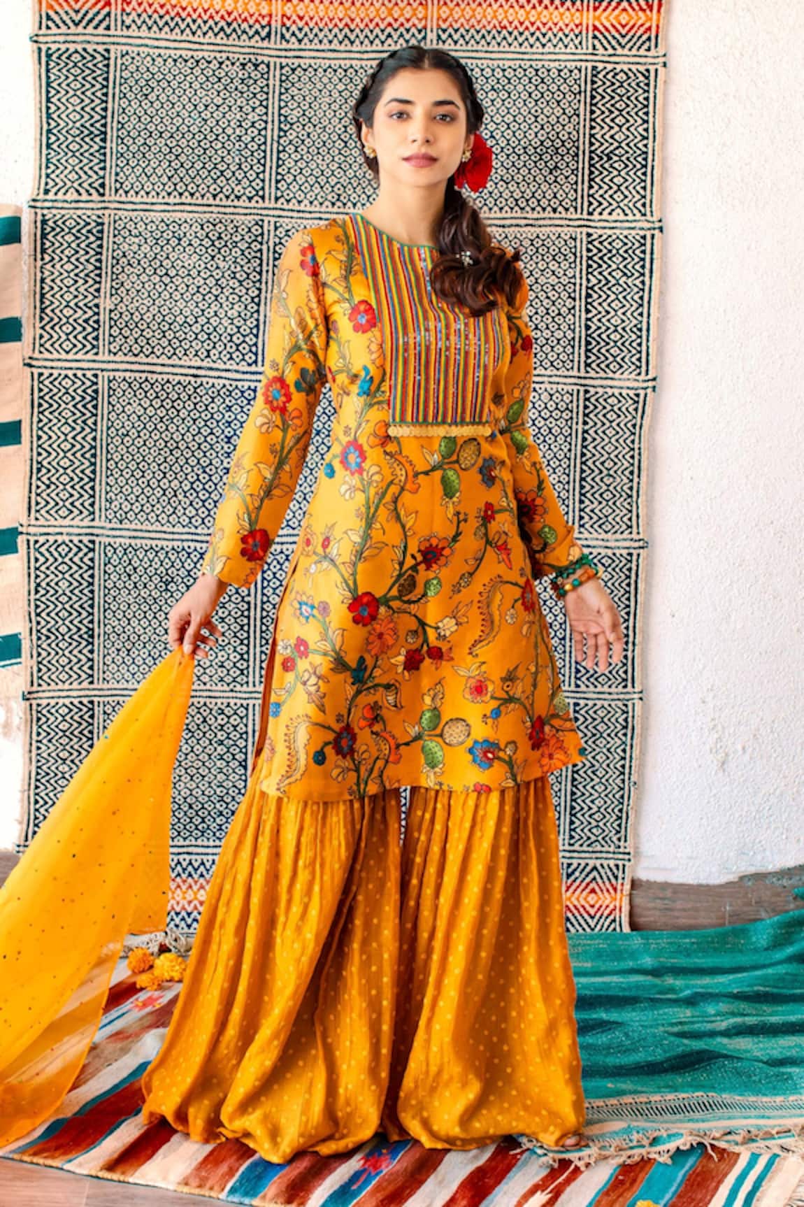 Shachi Sood Printed Kurta Sharara Set