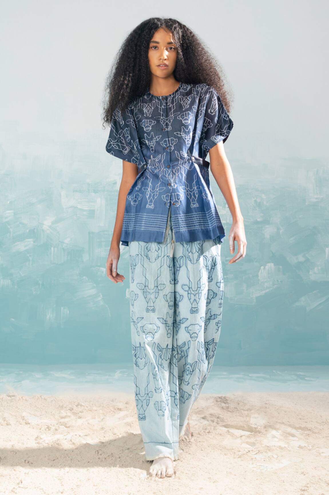 Ikai by Ragini Ahuja Nile Shibori Denim 