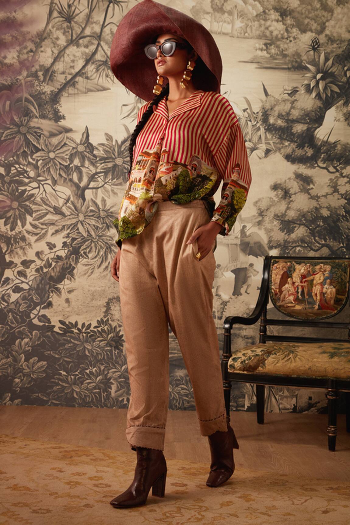 Kalista Aubrey Miniature Pattern Tunic & Pant Set