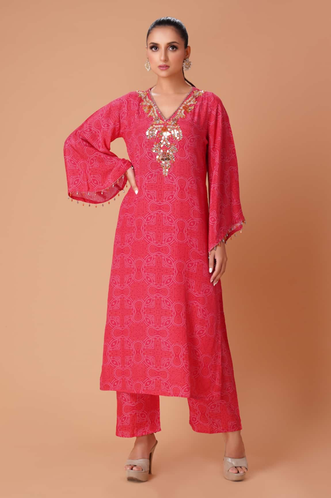 Amani Patola Pattern Kurta & Pant Set