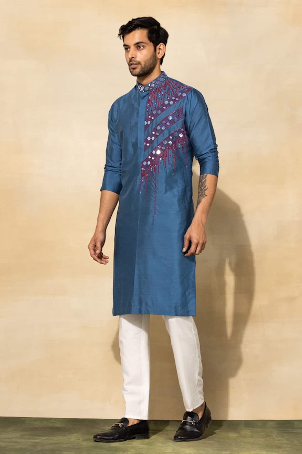 Diyarajvvir Cotton Embroidered Kurta Set