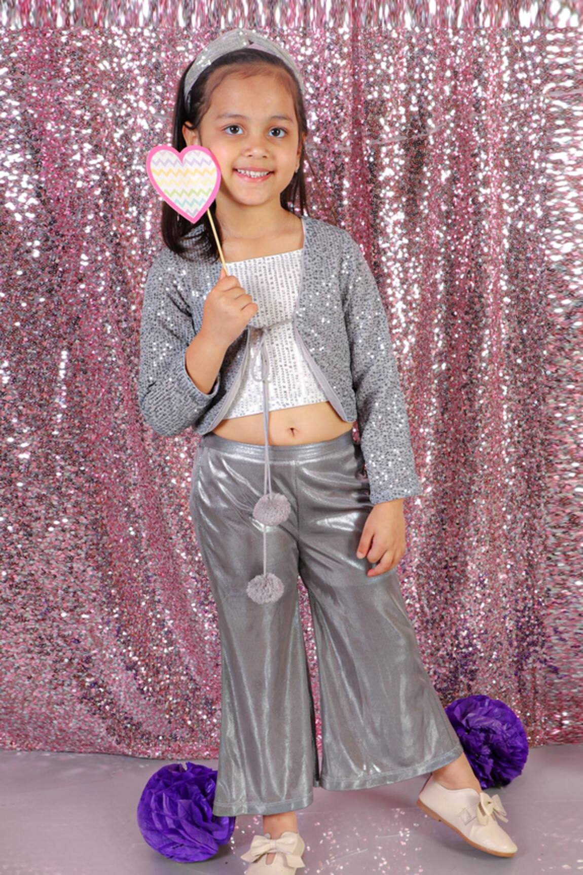 LIL DRAMA Sequin Embroidered Shrug