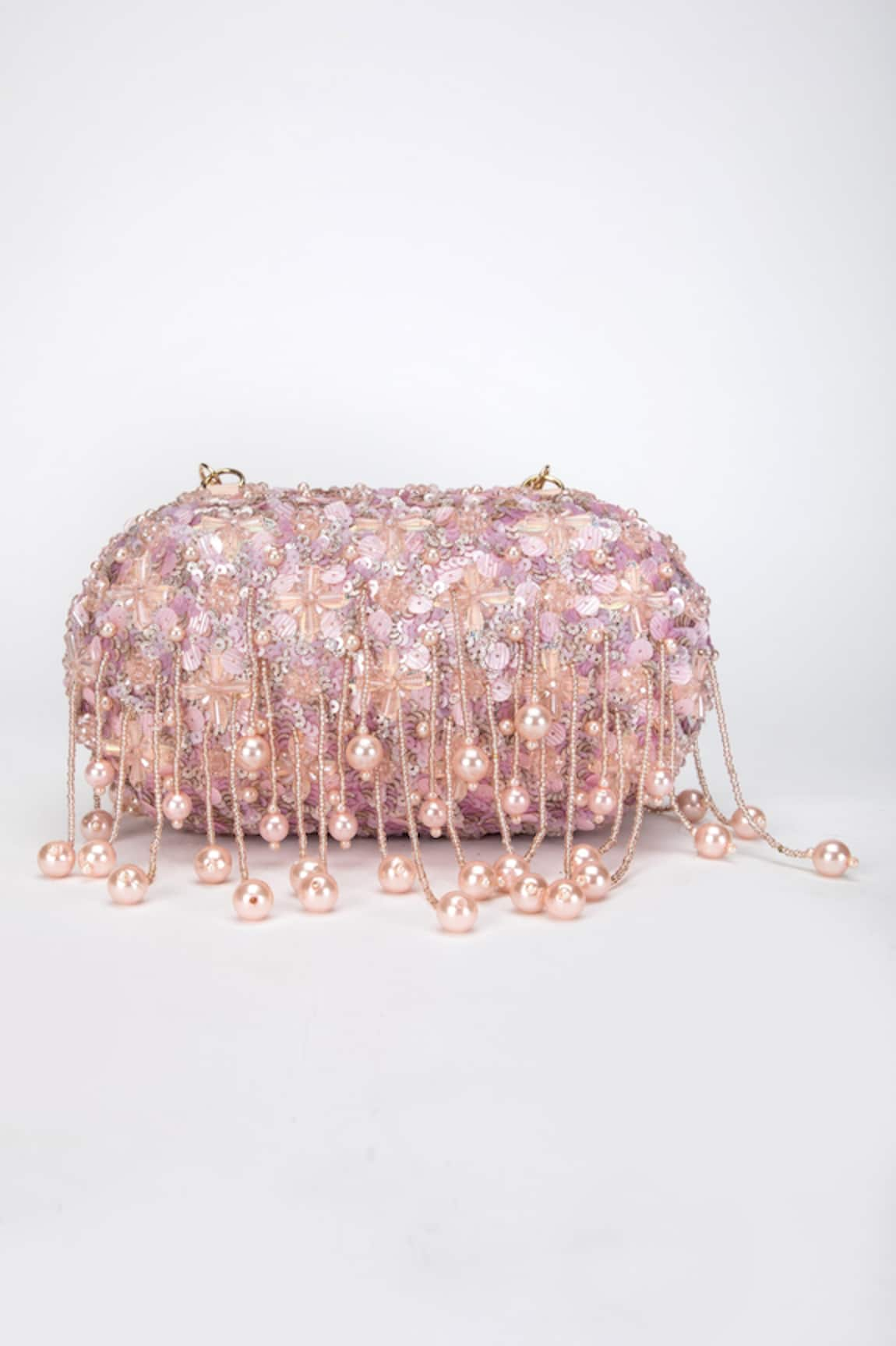 EENA Aria Silk Sequin Embellished Clutch