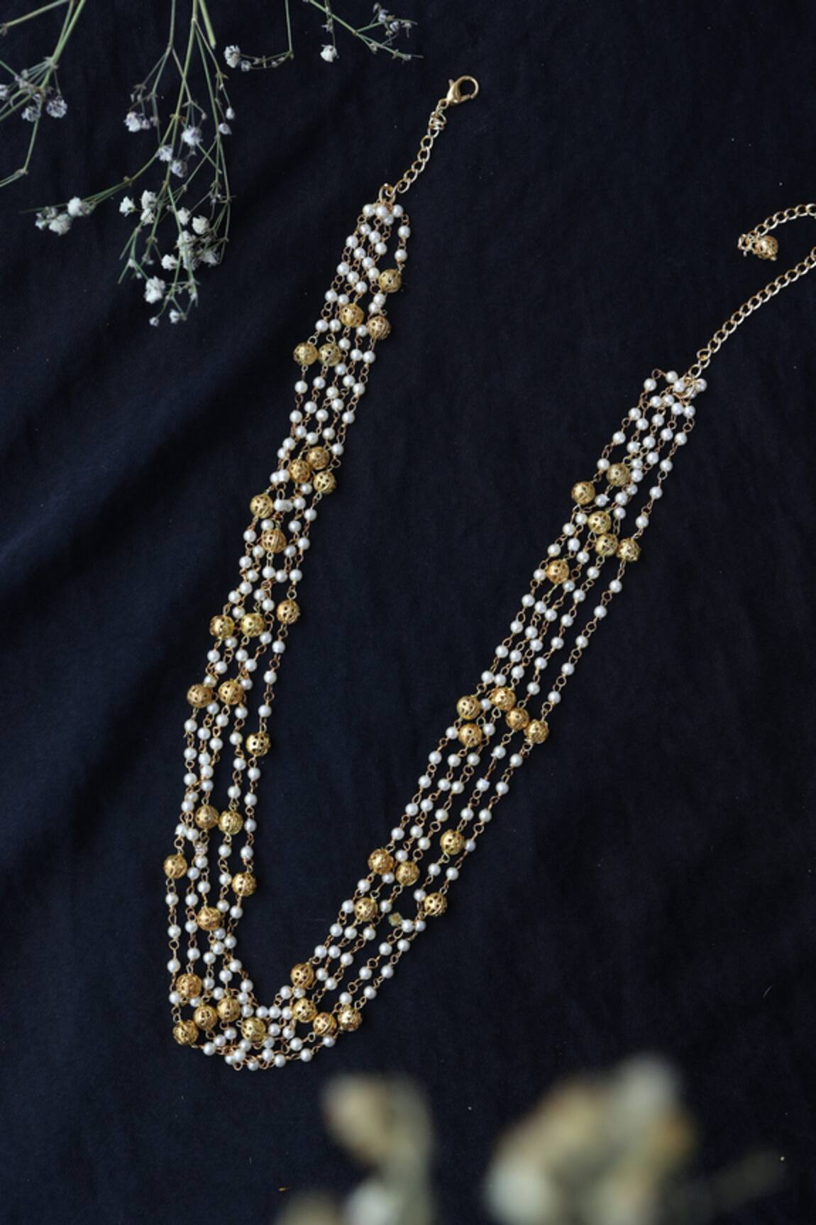 Do Taara Multilayered Pearl Necklace