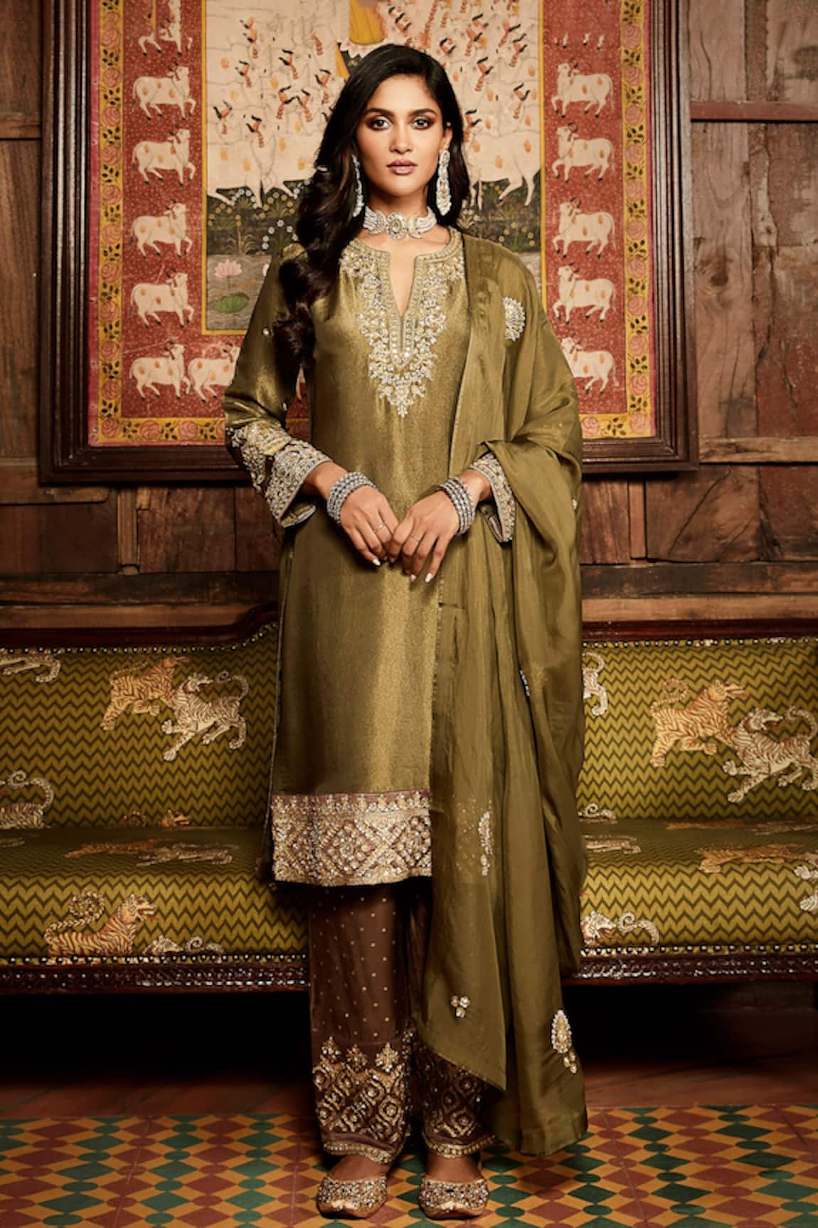 Matsya Heritage Embroidered Kurta Set