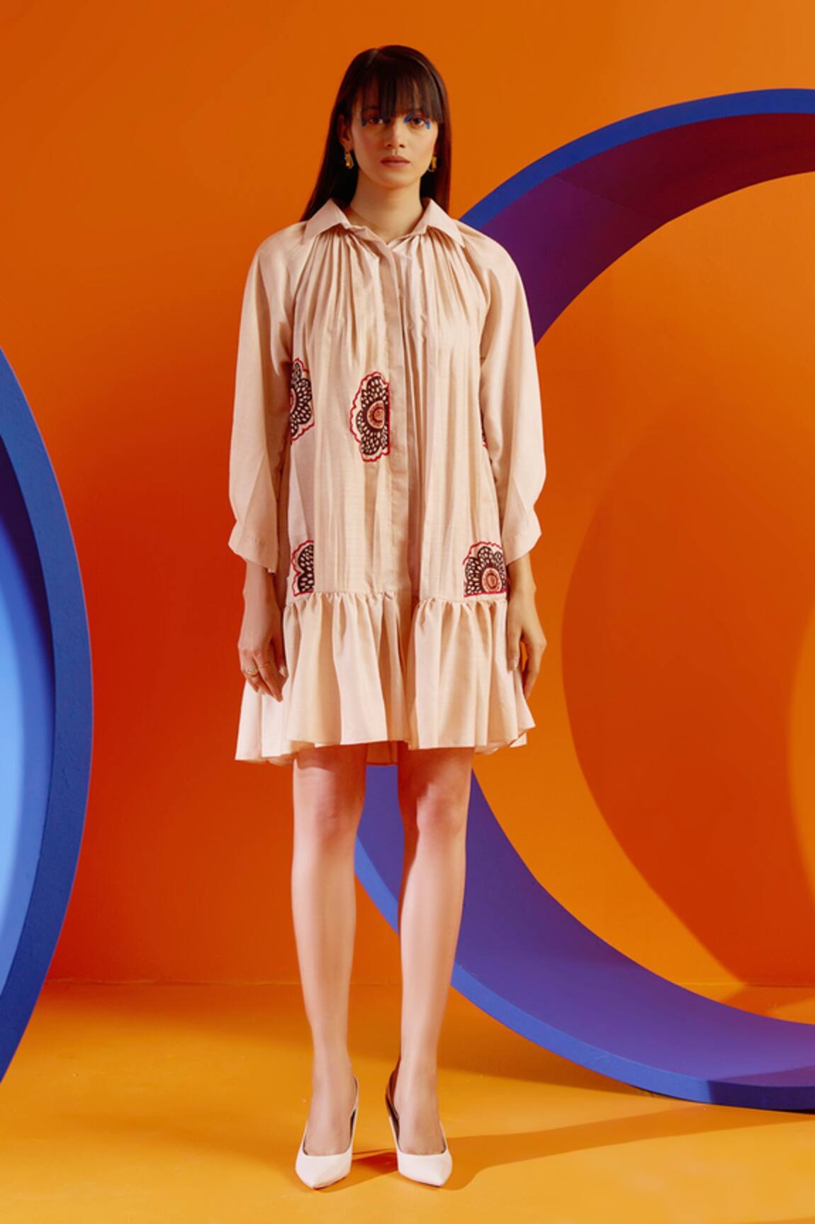 The Dramebaaz CO Pleated Shirt Dress 