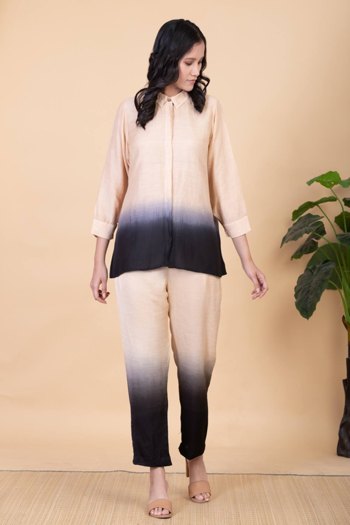 Chambray & CO. Lydia Button Down Shirt & Pant Set