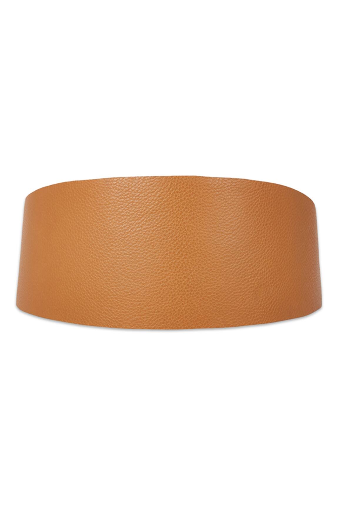 Trov Vera Plain Broad Leather Belt 