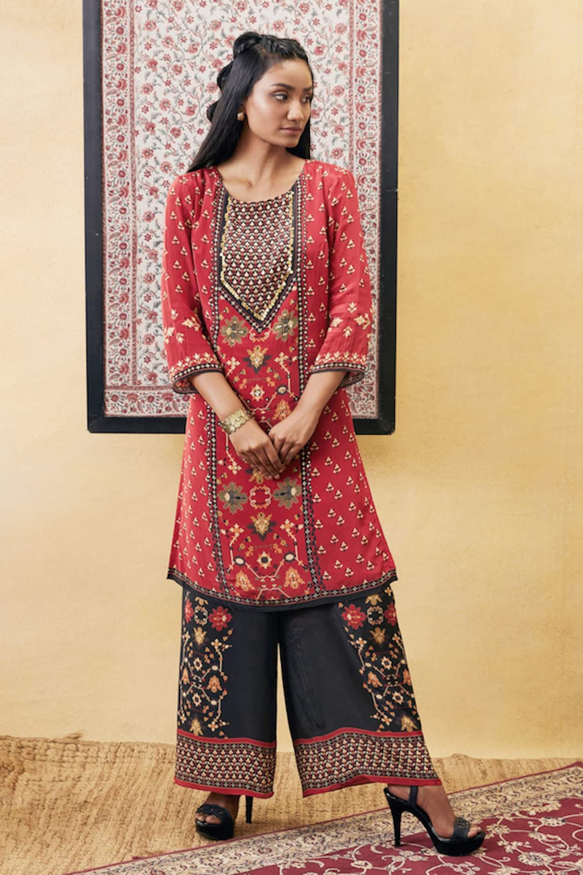 Soup By Sougat Paul Zahra Printed Kurta & Pant Set 