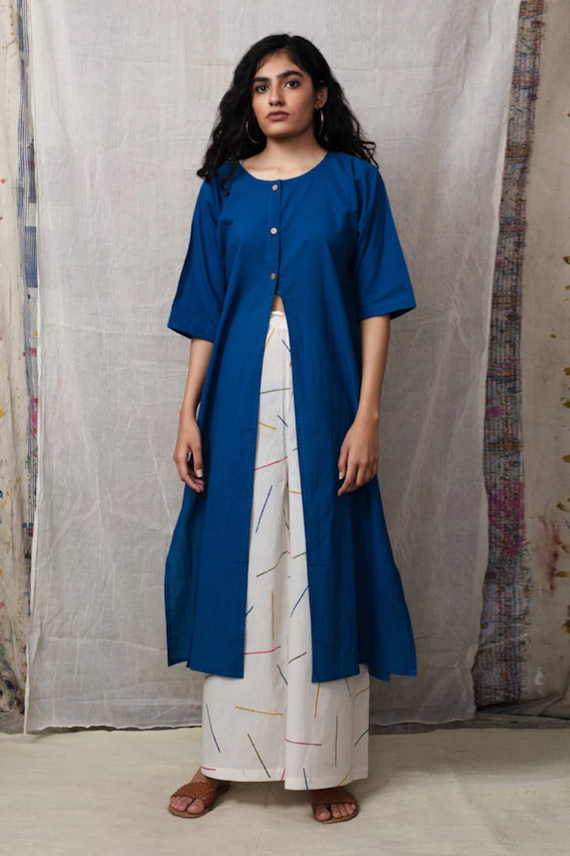 Banana Labs Half Sleeve Kurta & Palazzo Set 