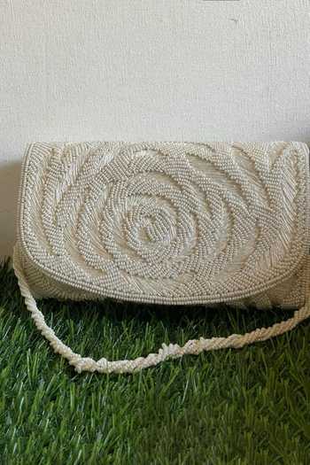Kreivo By Vamanshi Damania Embellished Silk Envelope Bag