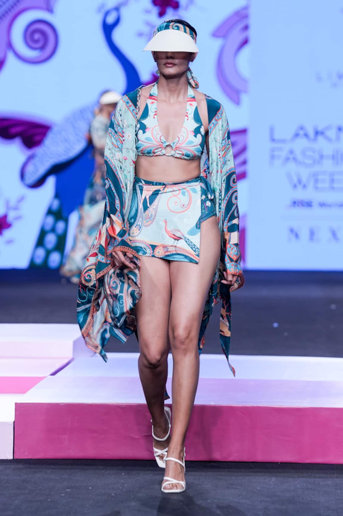 Limerick By Abirr N' Nanki Evo Printed Wrap Kaftan Dress