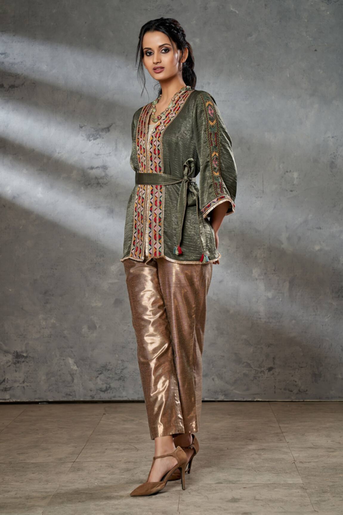 Aditi Somani Hand Embroidered Kimono Jacket 