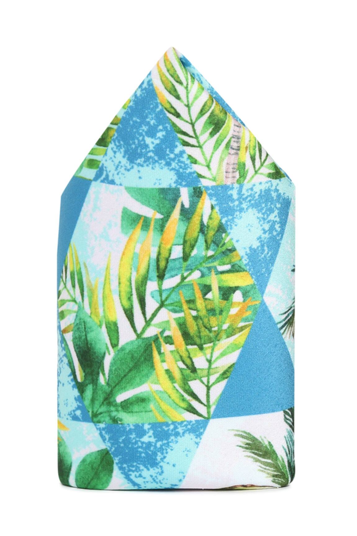 Tossido Tropical Print Pocket Square