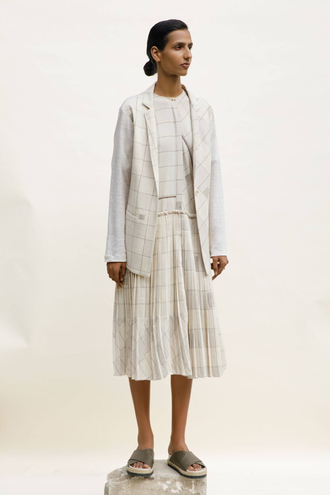 Urvashi Kaur Rocha Geometric Block Print Jacket