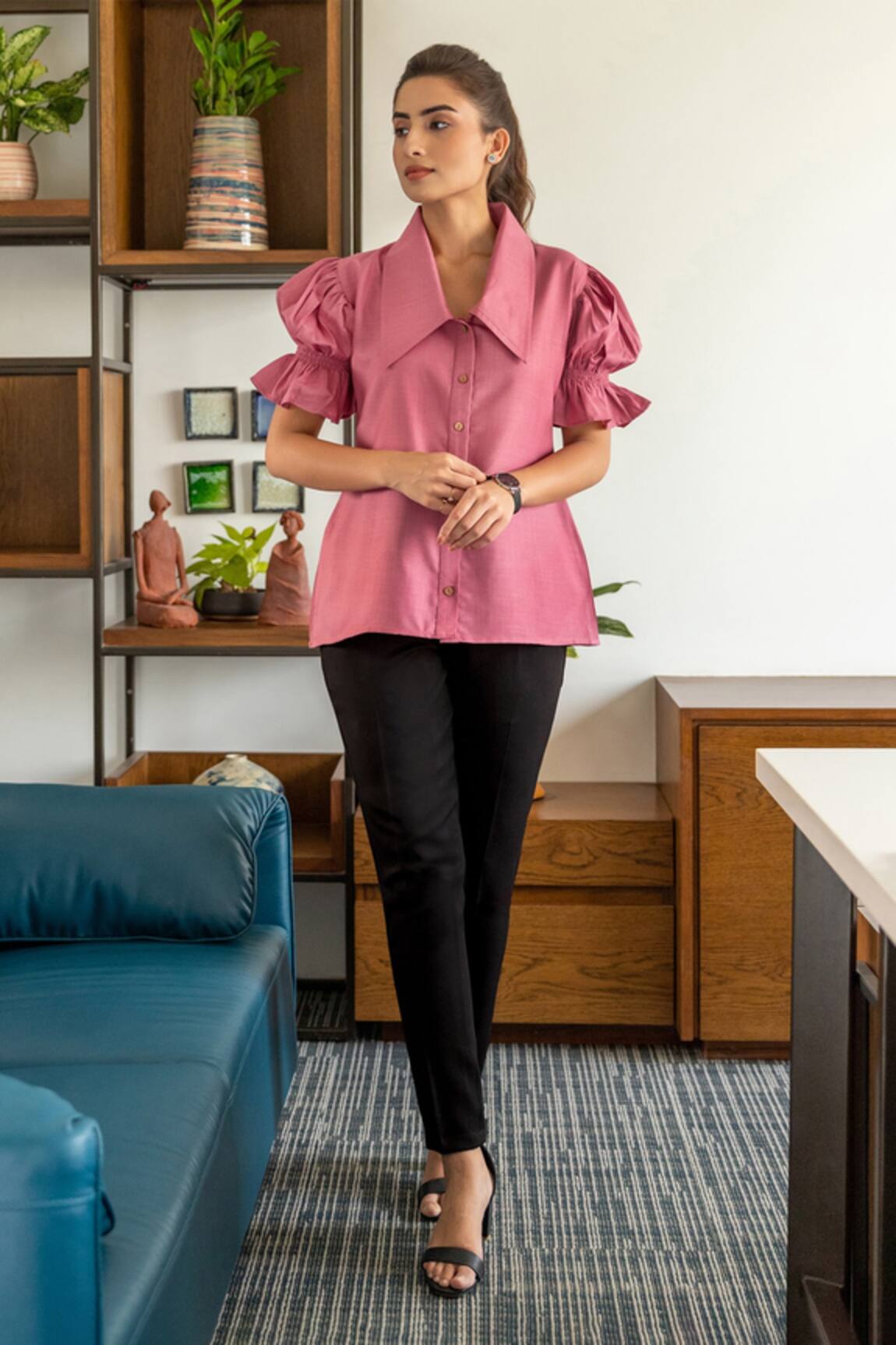 B'Infinite Cotton Shirt & Trouser Set