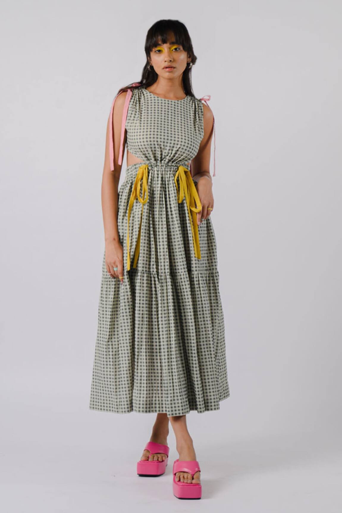 Tussah By Siddhi Shah Cotton Tiered Dress