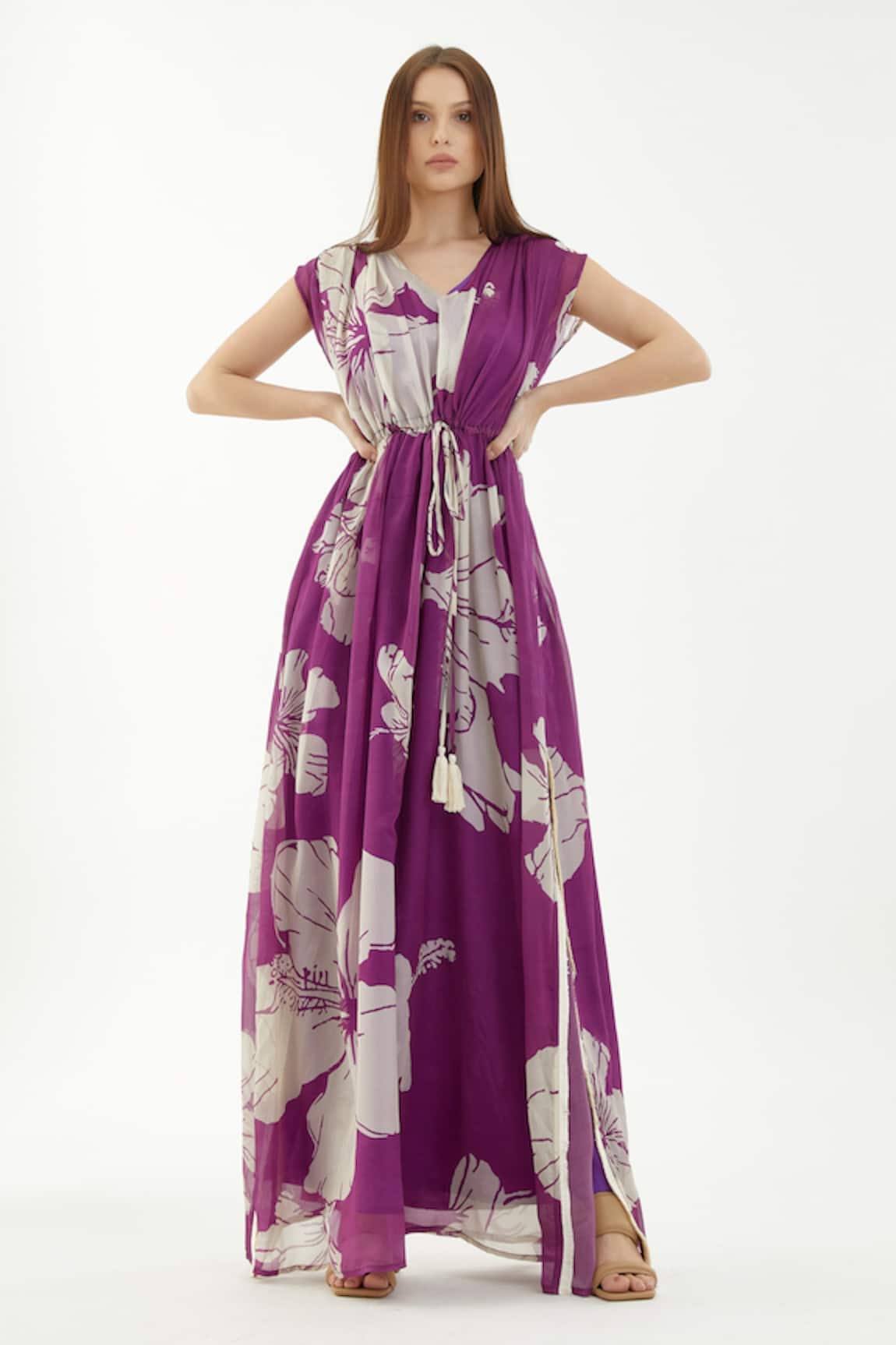Koai Floral Pattern Kaftan