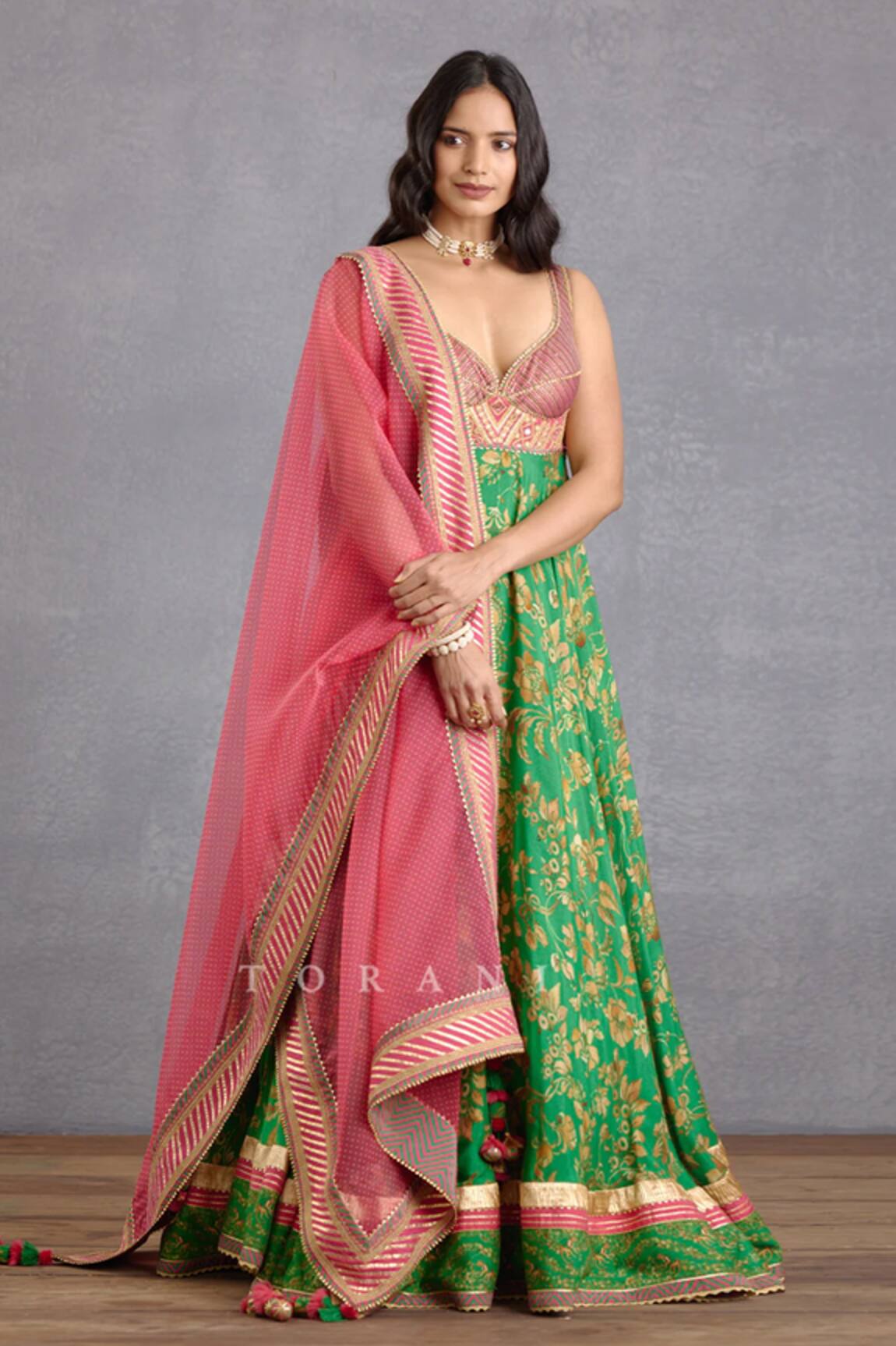 Torani Rang Naaz Raabia Anarkali With Dupatta 
