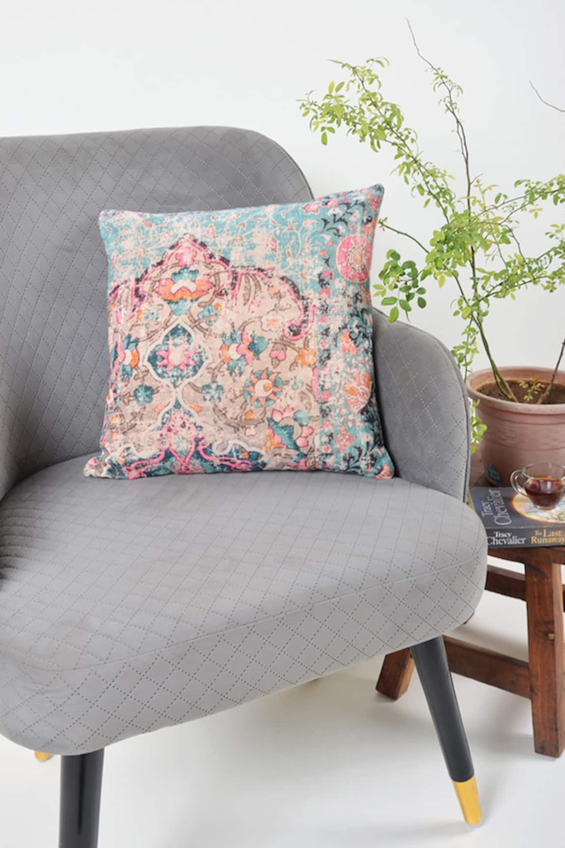 ORNA Cotton Digital Printed Cushion Cover - Set Of 2