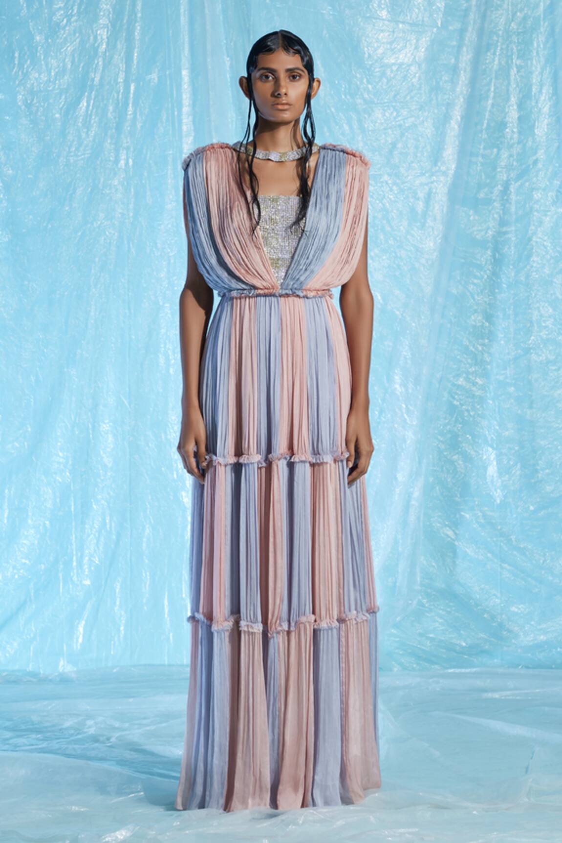 Akhl Chiffon Gathered Gown
