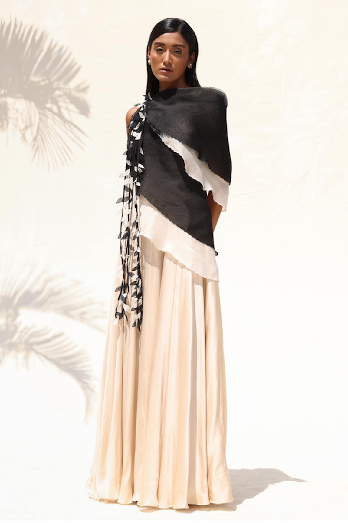 Richa Khemka Leopard Draped Gown