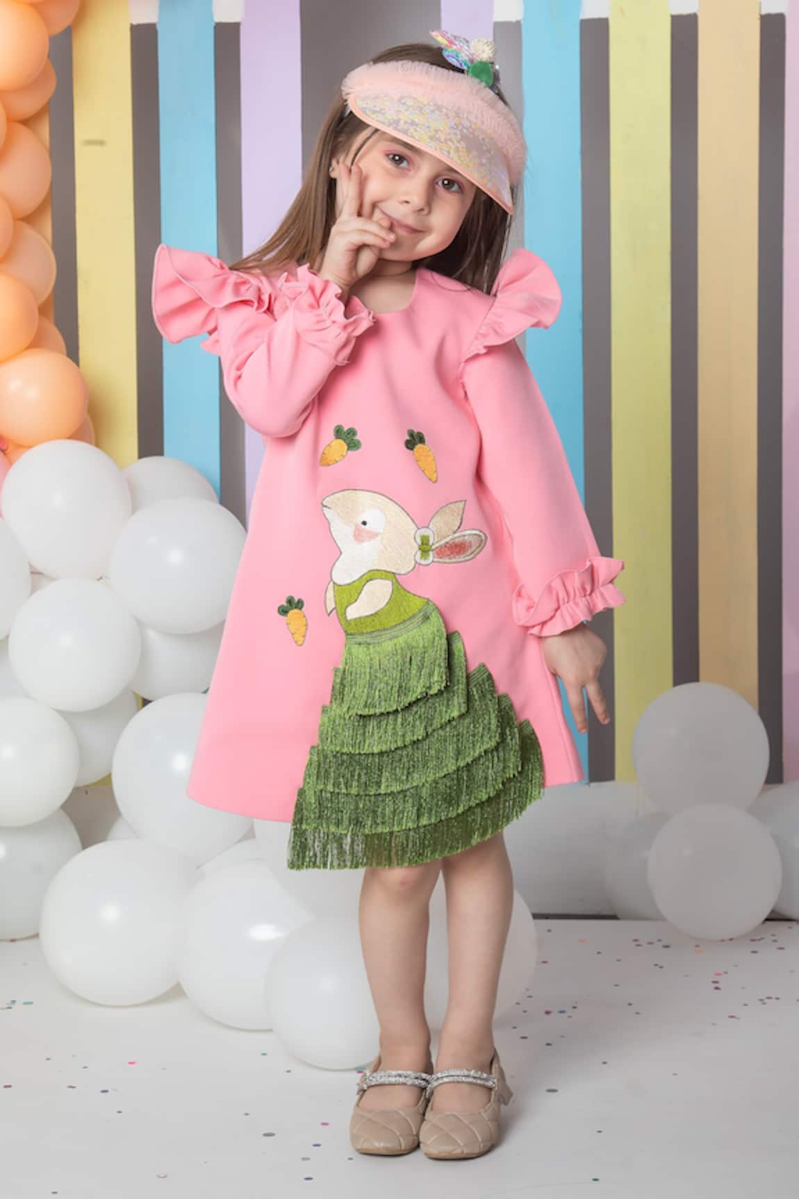 Hoity Moppet Bugs Bunny Embroidered Shift Dress