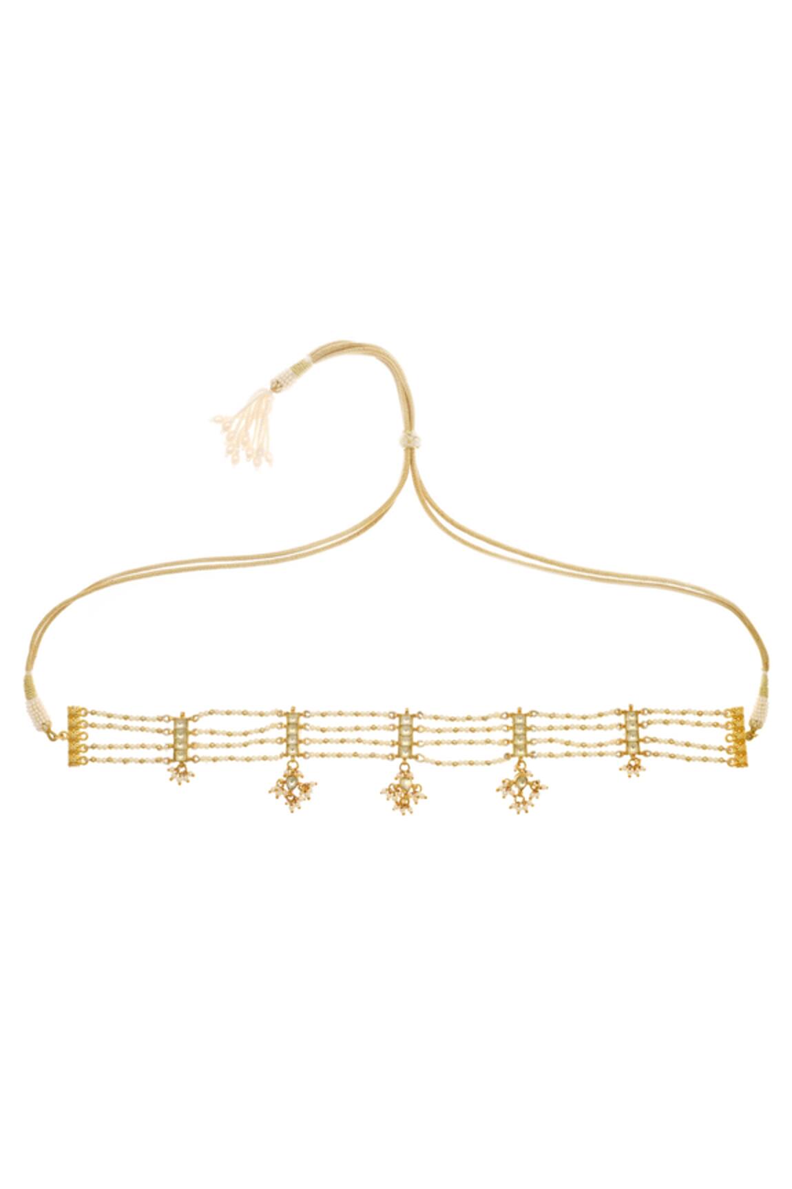 Maisara Kundan Embellished Layered Choker